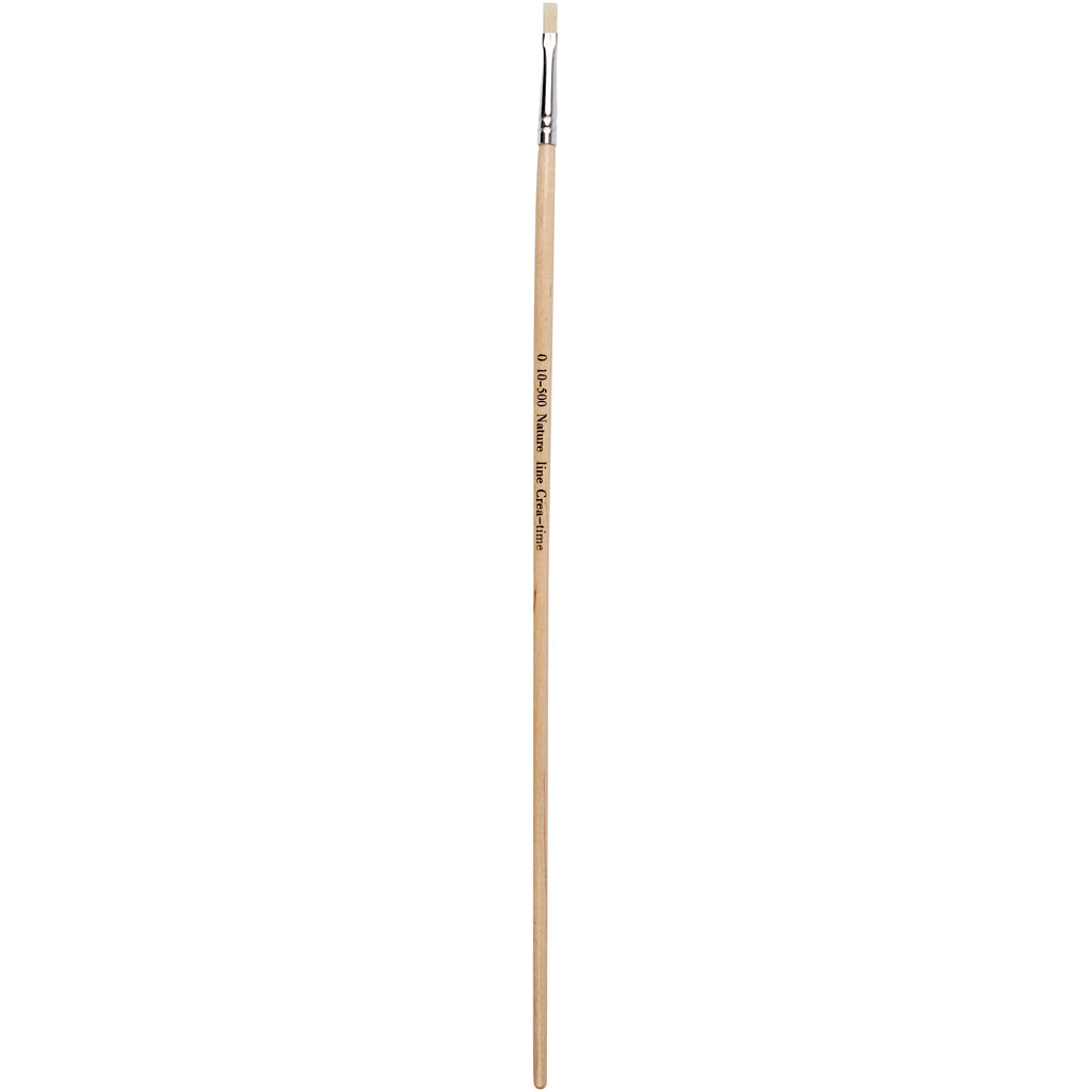 Nature Line Brushes, no. 0, W: 4 mm, long handles, 12 pc
