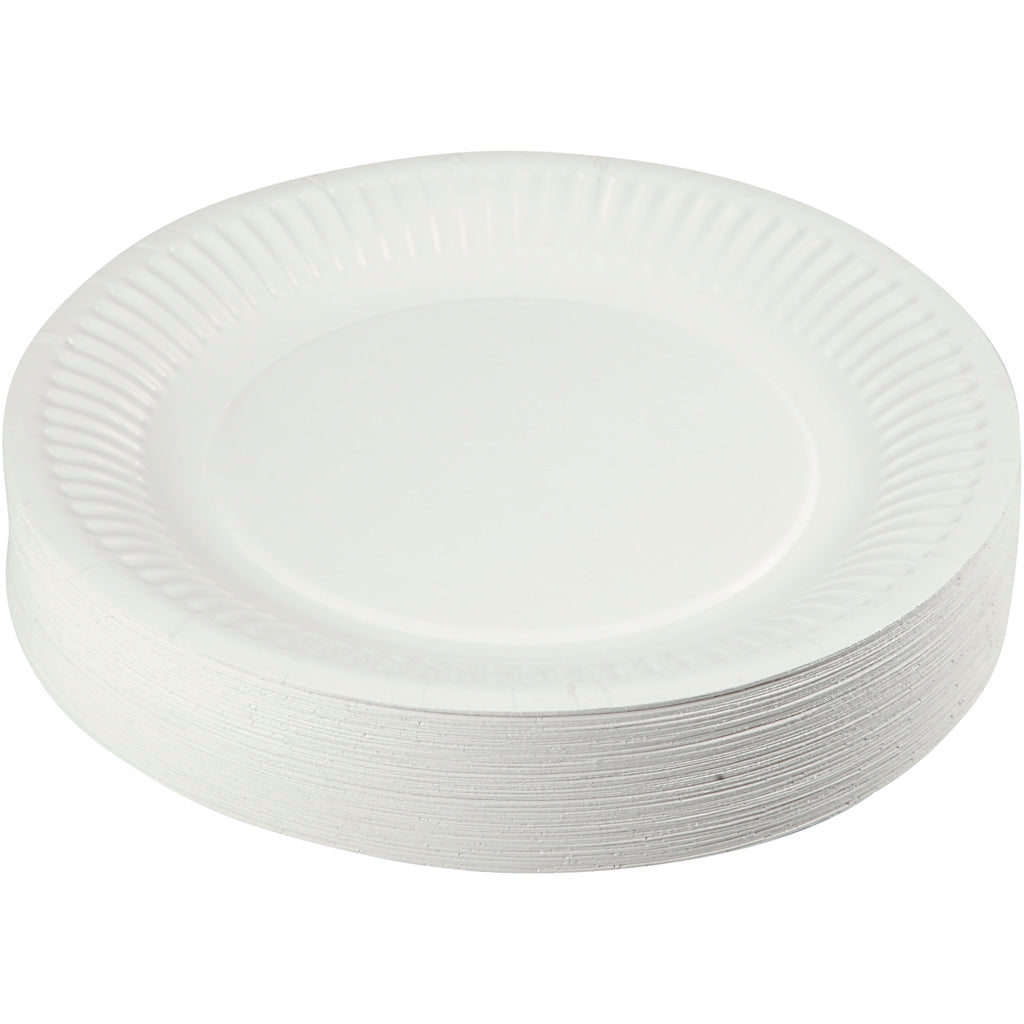 Paper Plates, dia. 18 cm, 100 pc