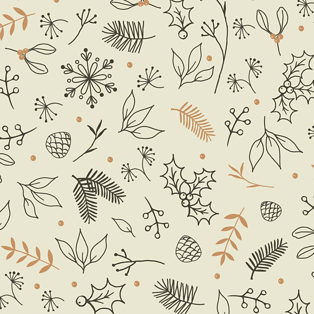 Gift wrap, flowers, W: 50 cm, 80 g, 5 m/ 1 roll