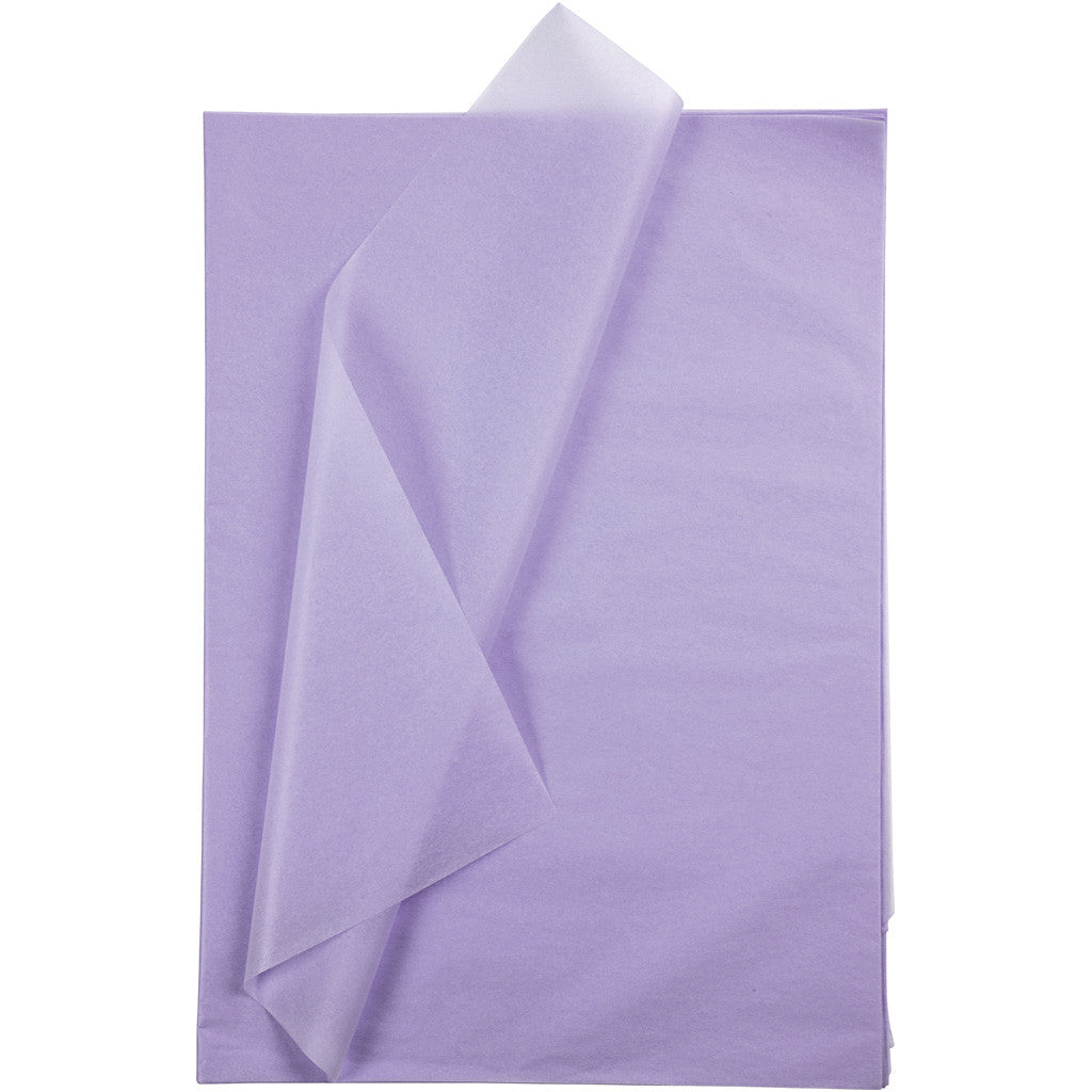 Tissue Paper, sheet 50x70 cm, 14 g, light lilac, 25sheets