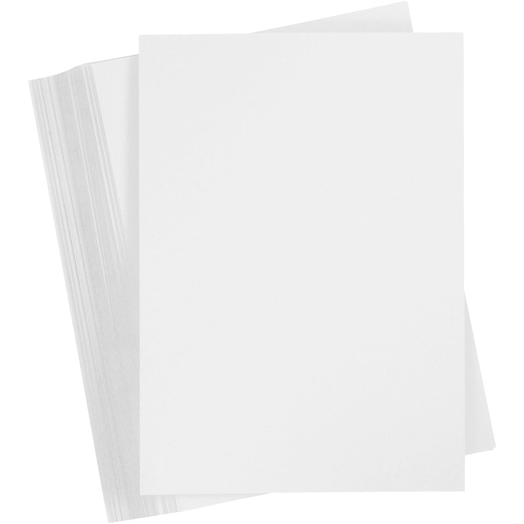 Card, A4, sheet 210x297 mm, 180 g, white, 100 sheet