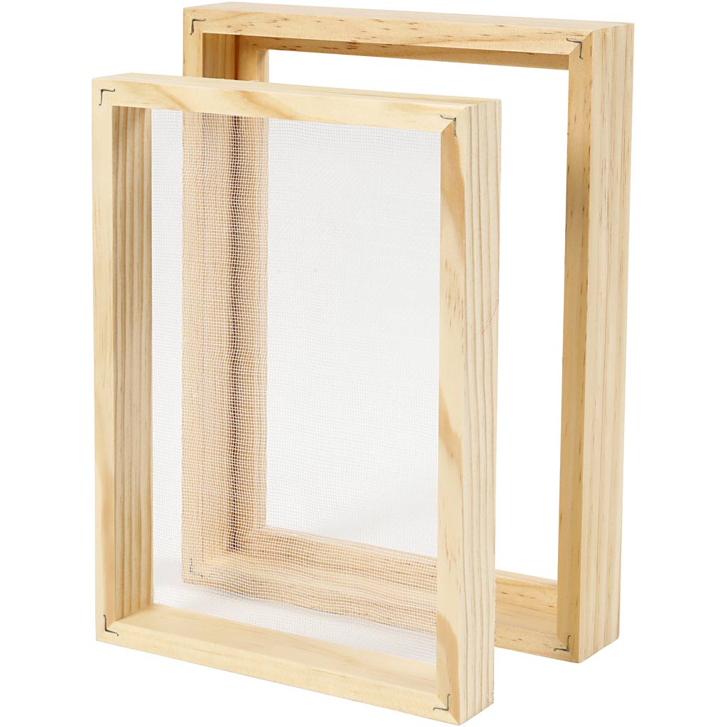 Paper making double frame mould, A5, size 25x19x3cm