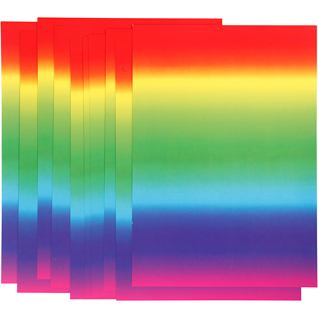 Rainbow Card, A4, sheet 210x297 mm, 180 g, 10 sheet