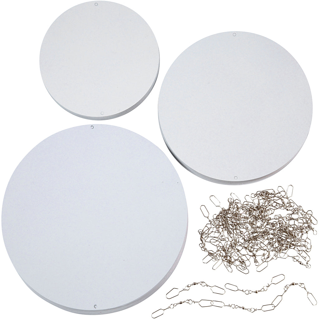 Mobile Ornaments, dia. 12+15+18 cm, 300 g, 20 set