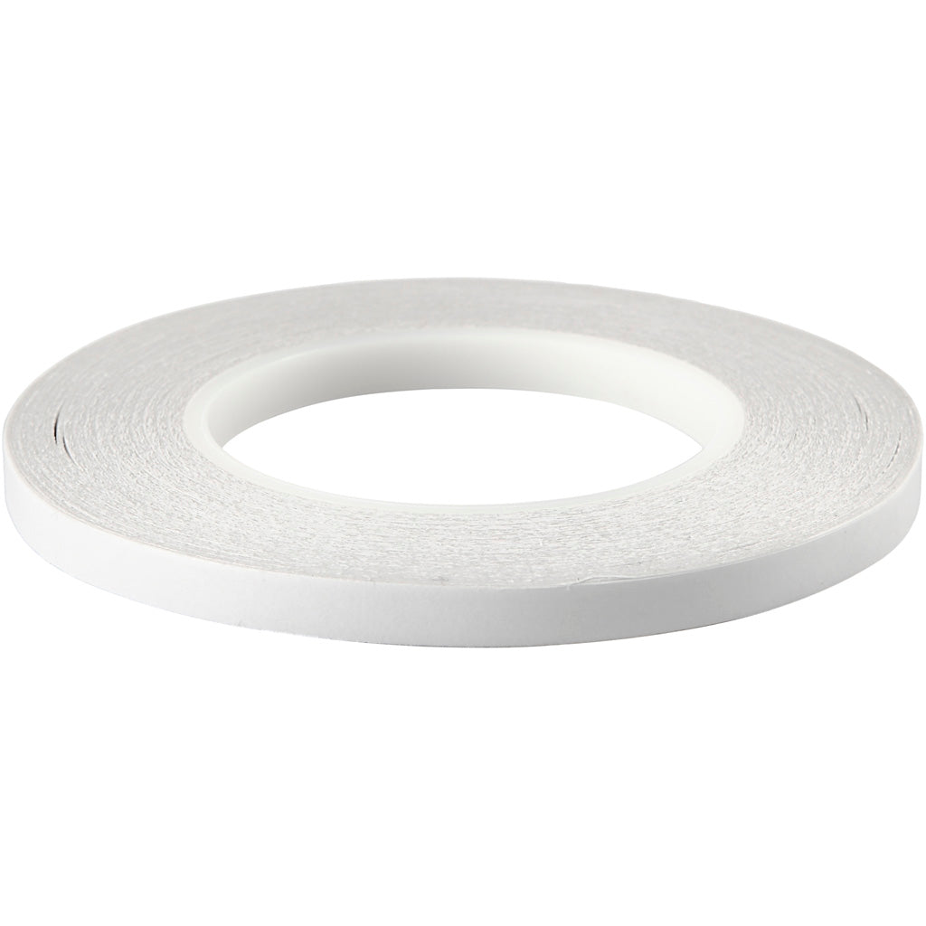 Double-Sided Adhesive Tape, W: 9 mm, 6x50 m