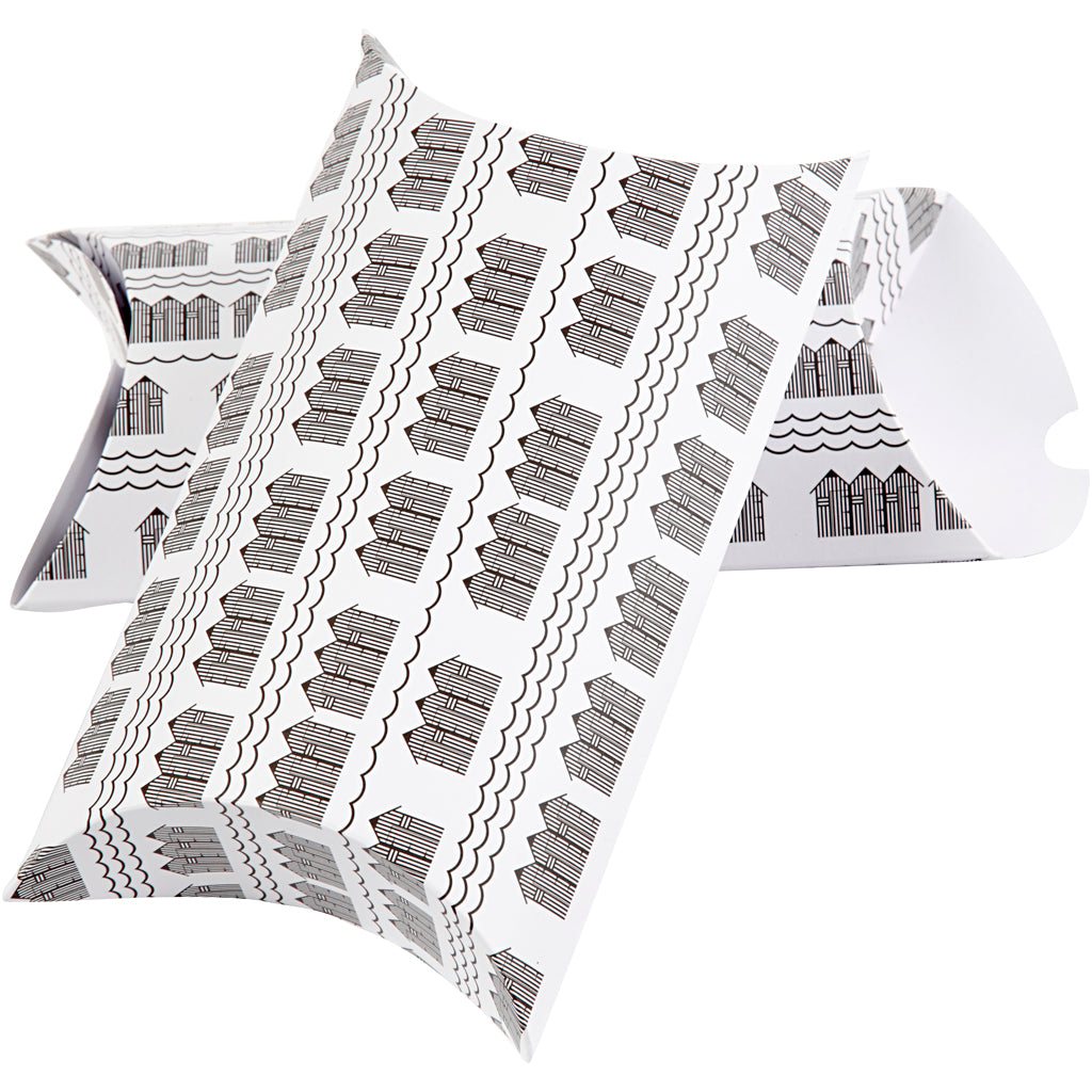Pillow box, bathhouse, size 18x15x6 cm, 300 g, black, white