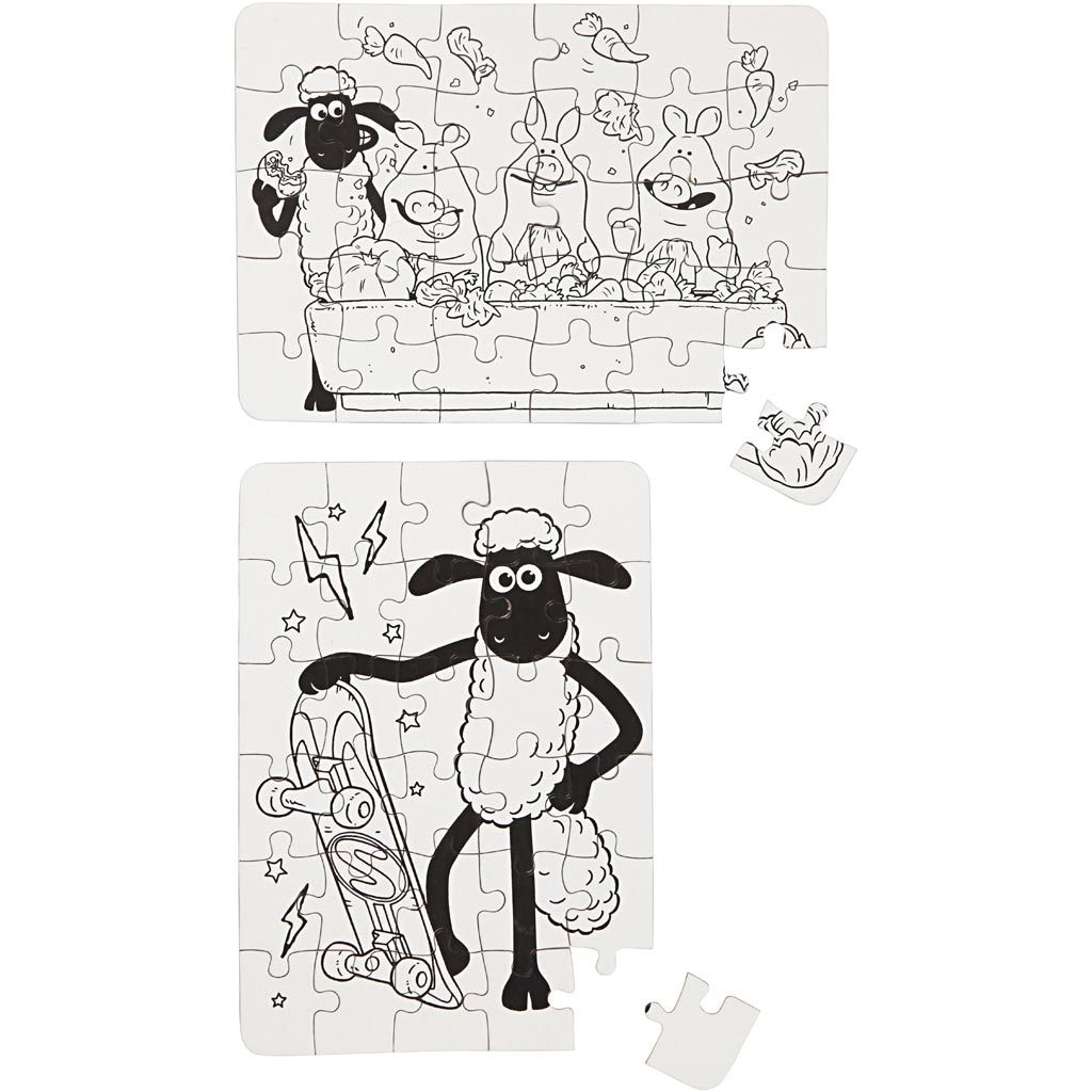 Jigsaw Puzzle, size 13x18,3 cm, 2 pc