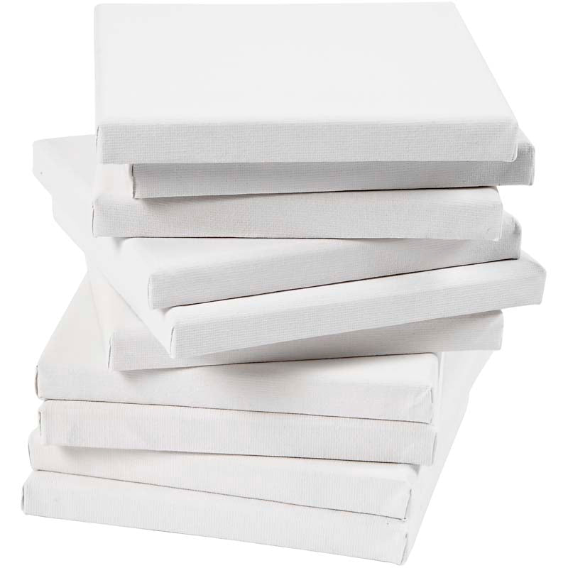 Canvas, D. 1,6 cm, size 15x15 cm, 280 g, white, 80 pc