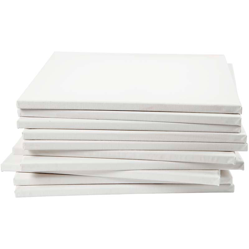 Canvas, D. 1,6 cm, size 40x40 cm, 280 g, white, 40 pc