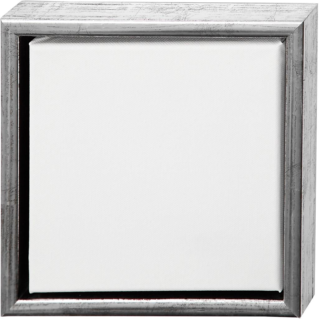 Canvas with Wooden Frame, size 20x20 cm, 360 g, white, 6 pc