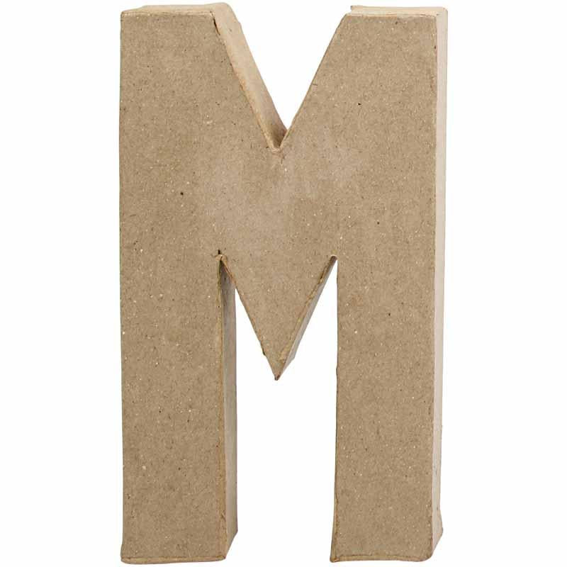 Letter, M, H: 20,5 cm, W: 12 cm, thickness 2,5 cm