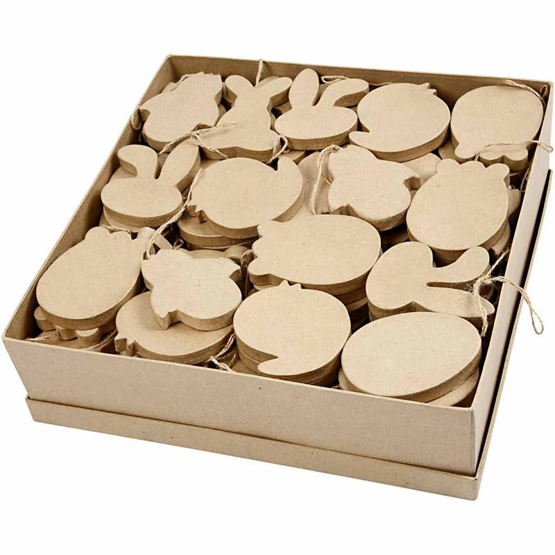 Easter Ornaments, H: 10 cm, thickness 12 mm, 114 pc