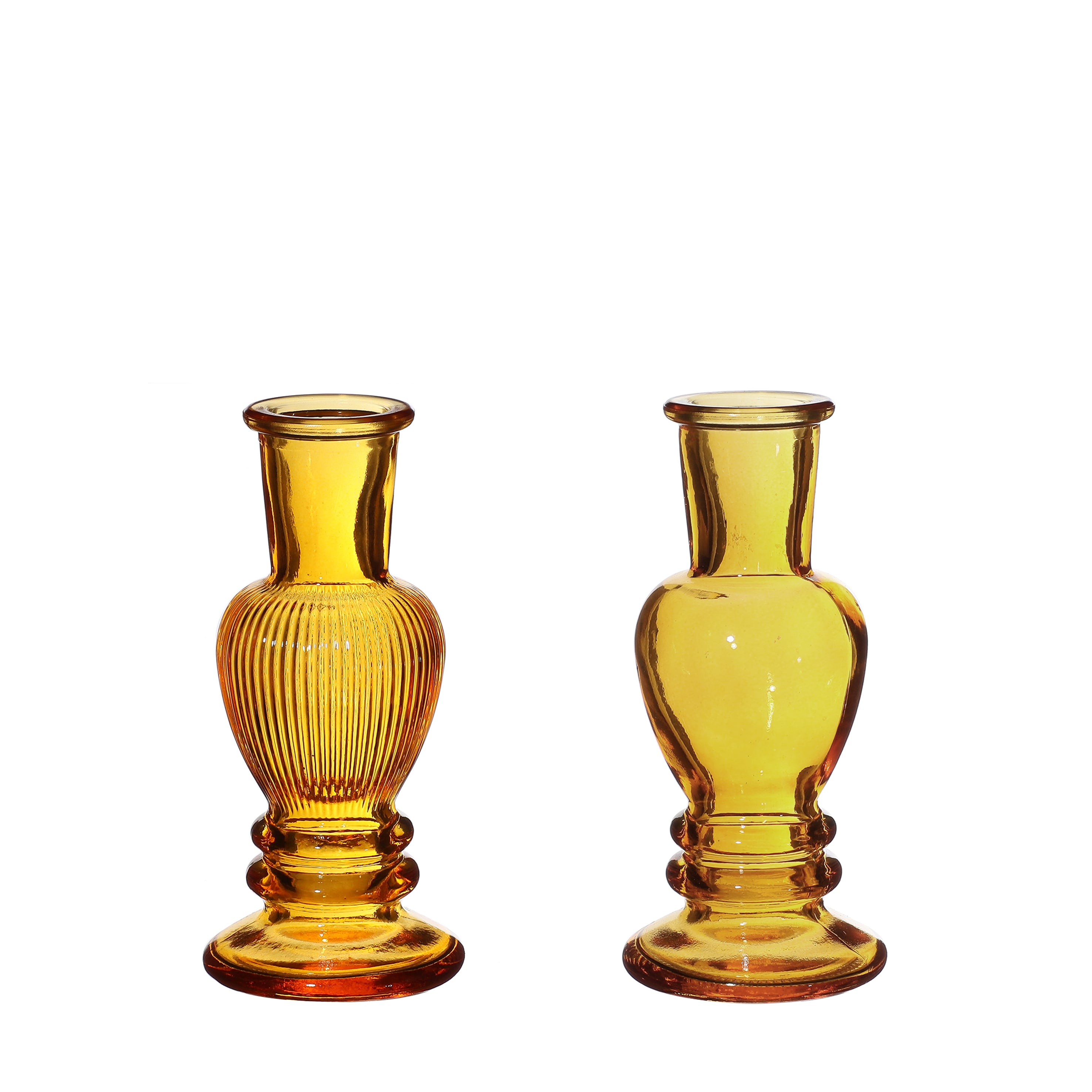 Vase Venice Ochre H: 11,3 x Ø5 cm (12 Pcs)