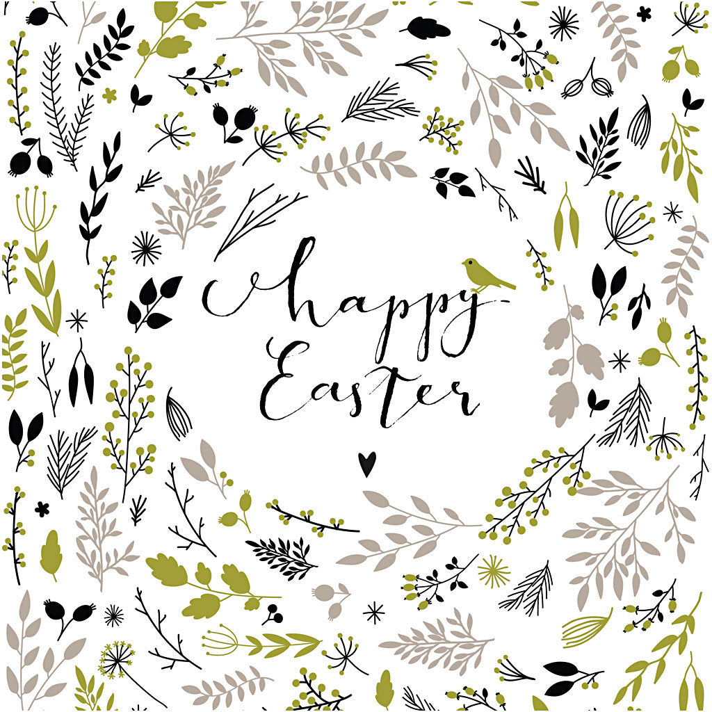 Table Napkins, Happy Easter, size 33x33 cm, 20 pc