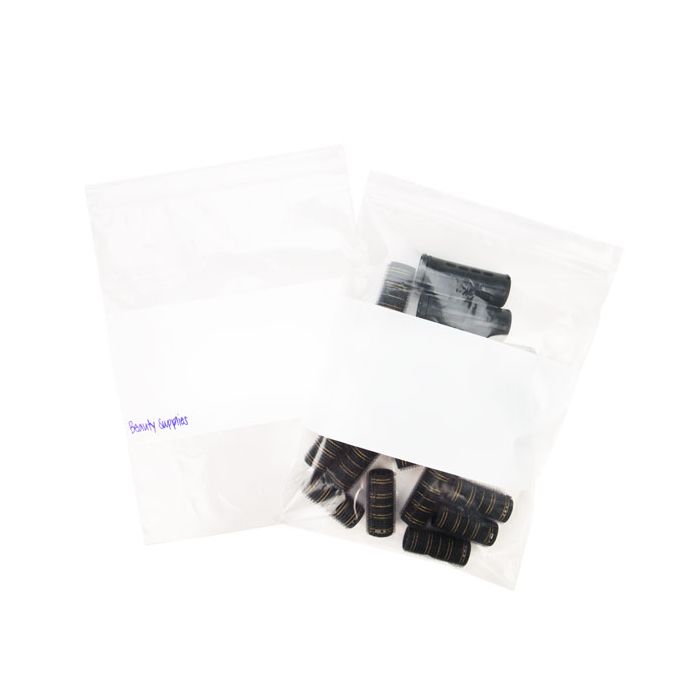 Grip Seal Bags with Write-on-Panel 23x30.5cm PE 50 micron
