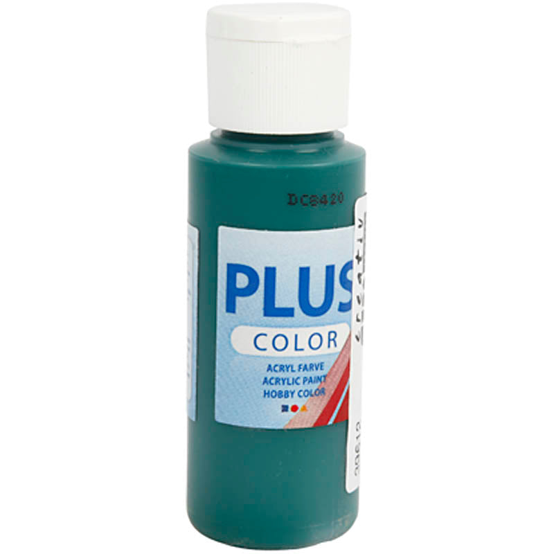 Plus Color Craft Paint, dark green, 60 ml/ 1 bottle