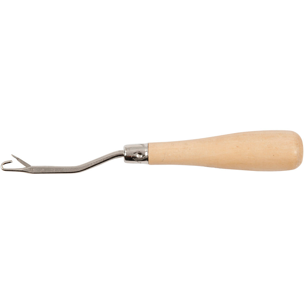 Latch Hook with Handle, L: 15,5 cm