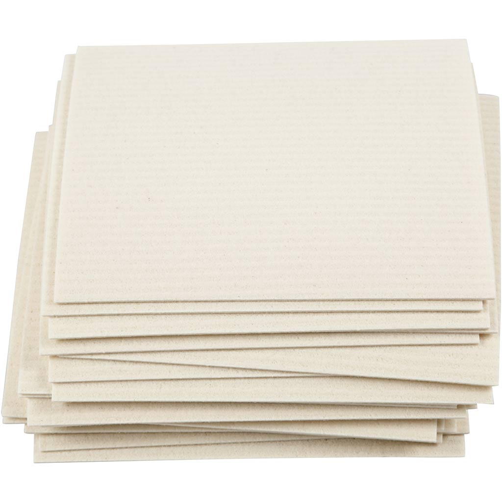 Sponge Cloth, size 17x19,5 cm, off-white, 20 pc