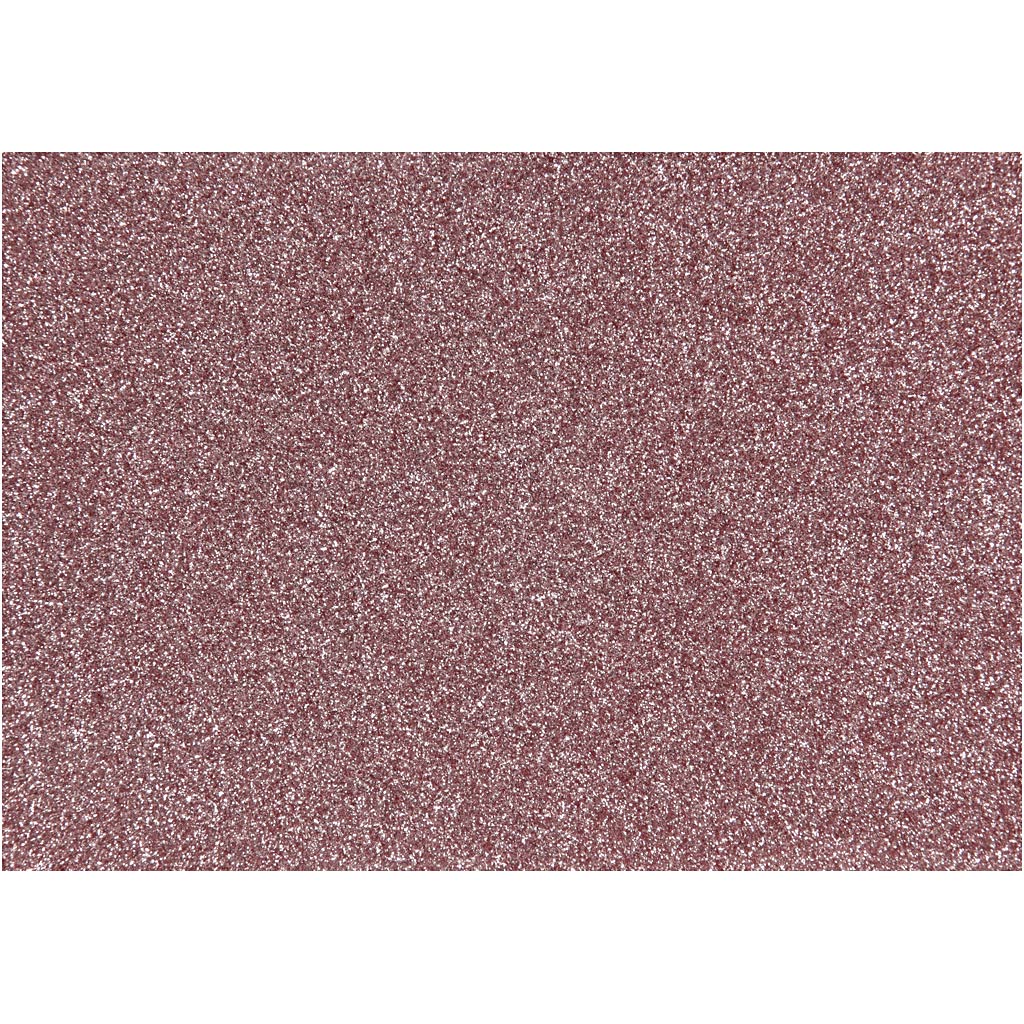 Iron On Foil, A5, sheet 148x210 mm, glitter, light red, 1 sheet