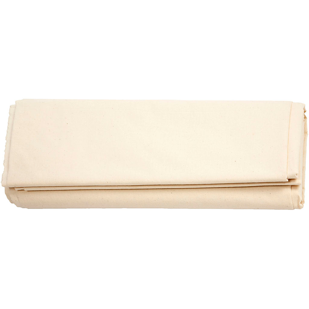 Unbleached Canvas, W: 168 cm, 148 g, 5 m/ 1 roll