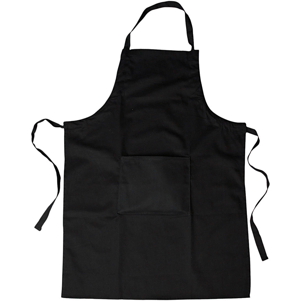 Apron, L: 89 cm, W: 66 cm, size M-XL cm, 210 g, black