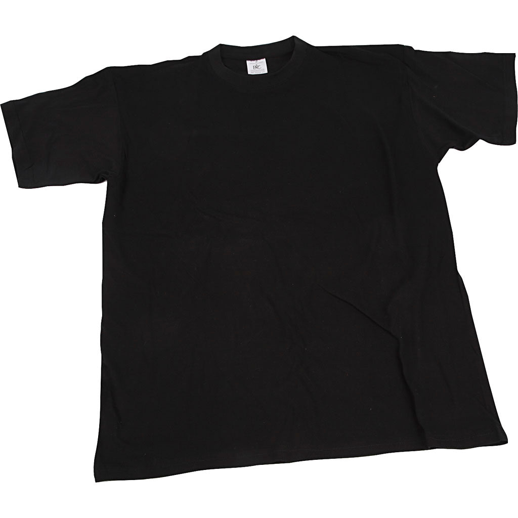 T-shirts, W: 60 cm, size XX-large, round neck, 145 g, black
