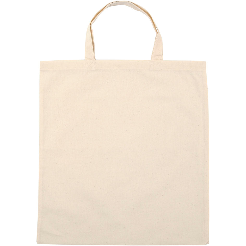 Tote Bag, size 38x42 cm, 145 g, light natural, 5 pc
