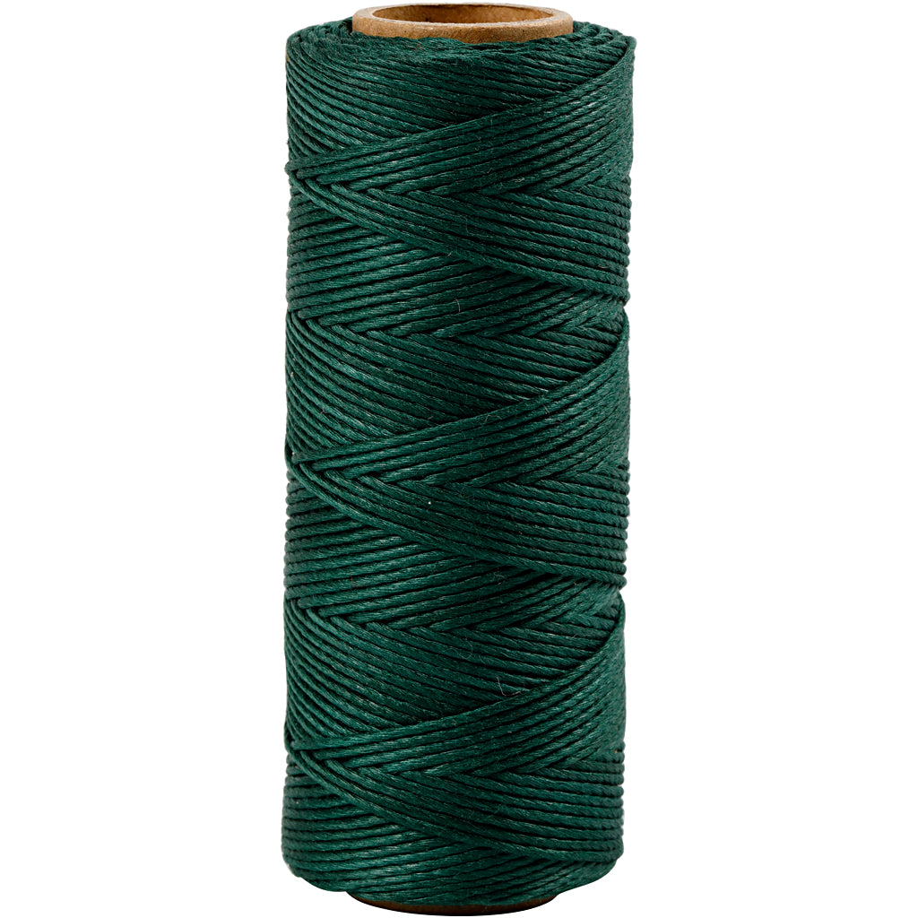 Bamboo Cord, thickness 1 mm, green, 65 m/ 1 roll