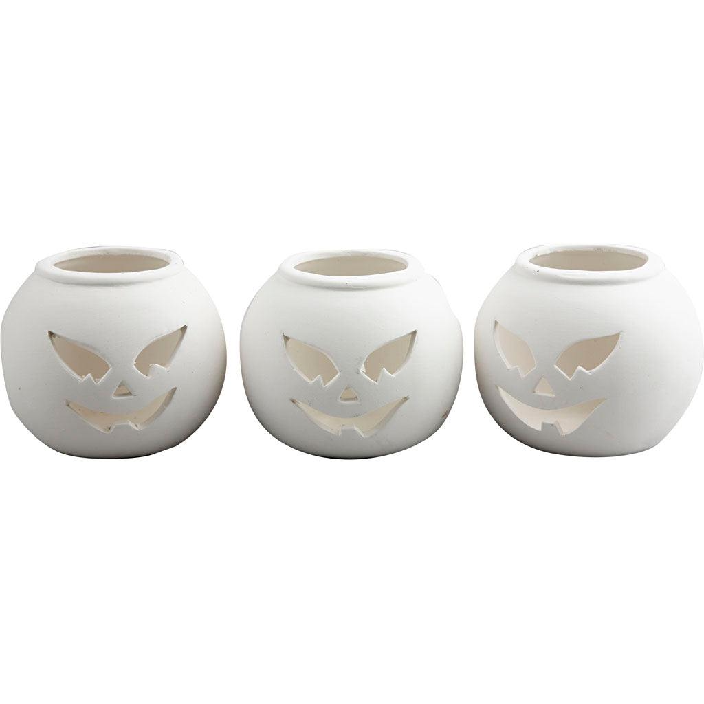 Tea Light Candle Holder, size 9x9x7,5 cm, white, 12 pc