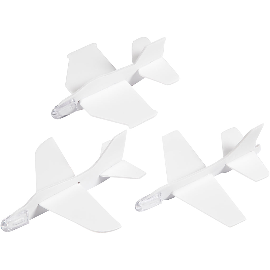 Airplanes, L: 11,5-12,5 cm, W: 11-12 cm, white