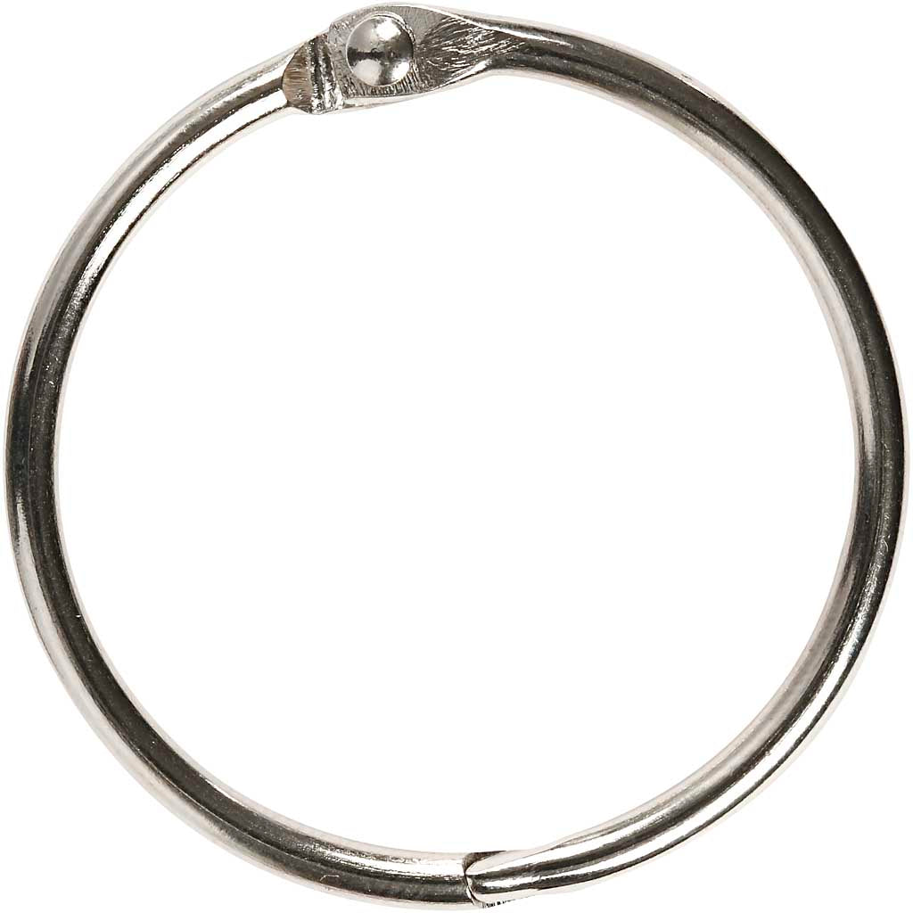 Book Ring, dia. 38 mm, thickness 3 mm, 8 pc