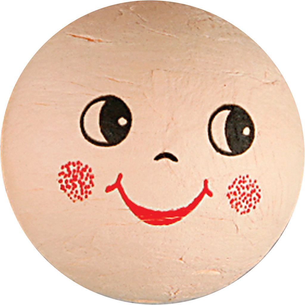 Heads, dia. 40 mm, light beige, 5 pc