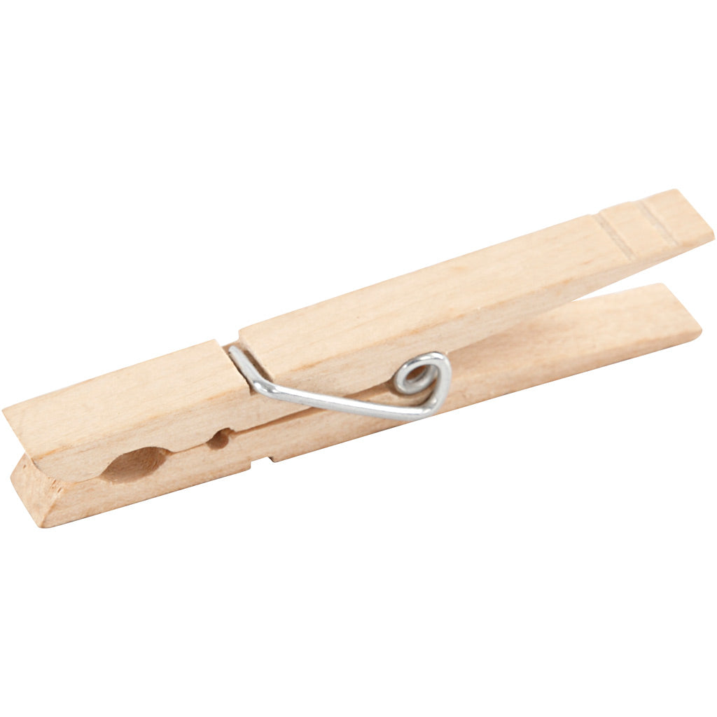 Clothes Pegs, L: 80 mm, W: 10 mm, 150 pc