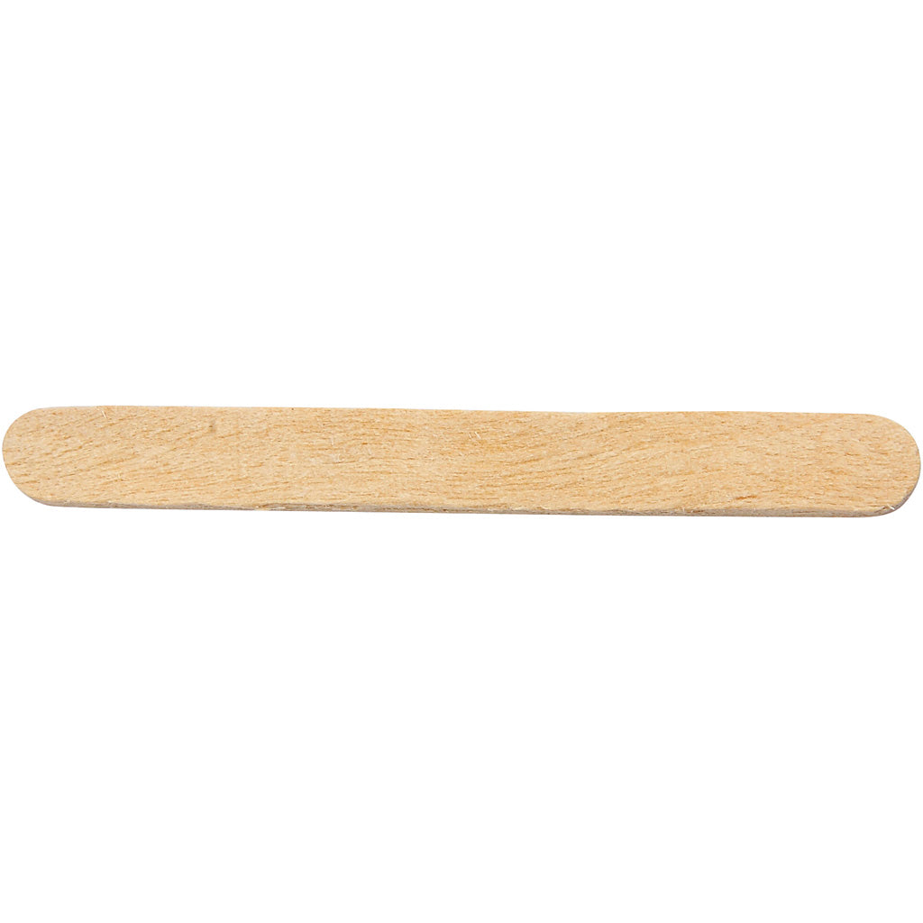 Ice lolly sticks, L: 5,5 cm, W: 6 mm, natural, 50pc