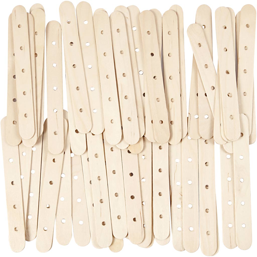 Construction sticks, L: 15 cm, W: 1,8 cm, hole size 4 mm, 500 pc