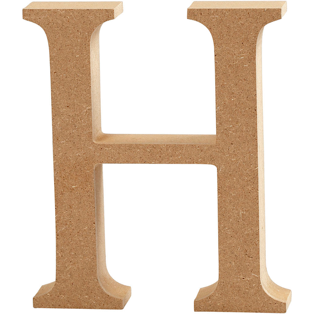 Letter, H, H: 13 cm, thickness 2 cm