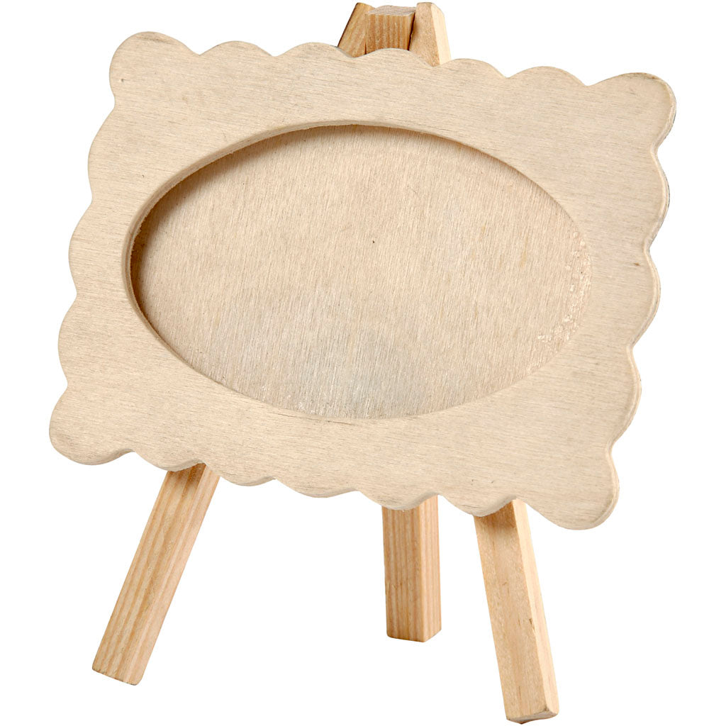 Frame on a easel, size 13,2x11,5 cm, thickness 18 mm
