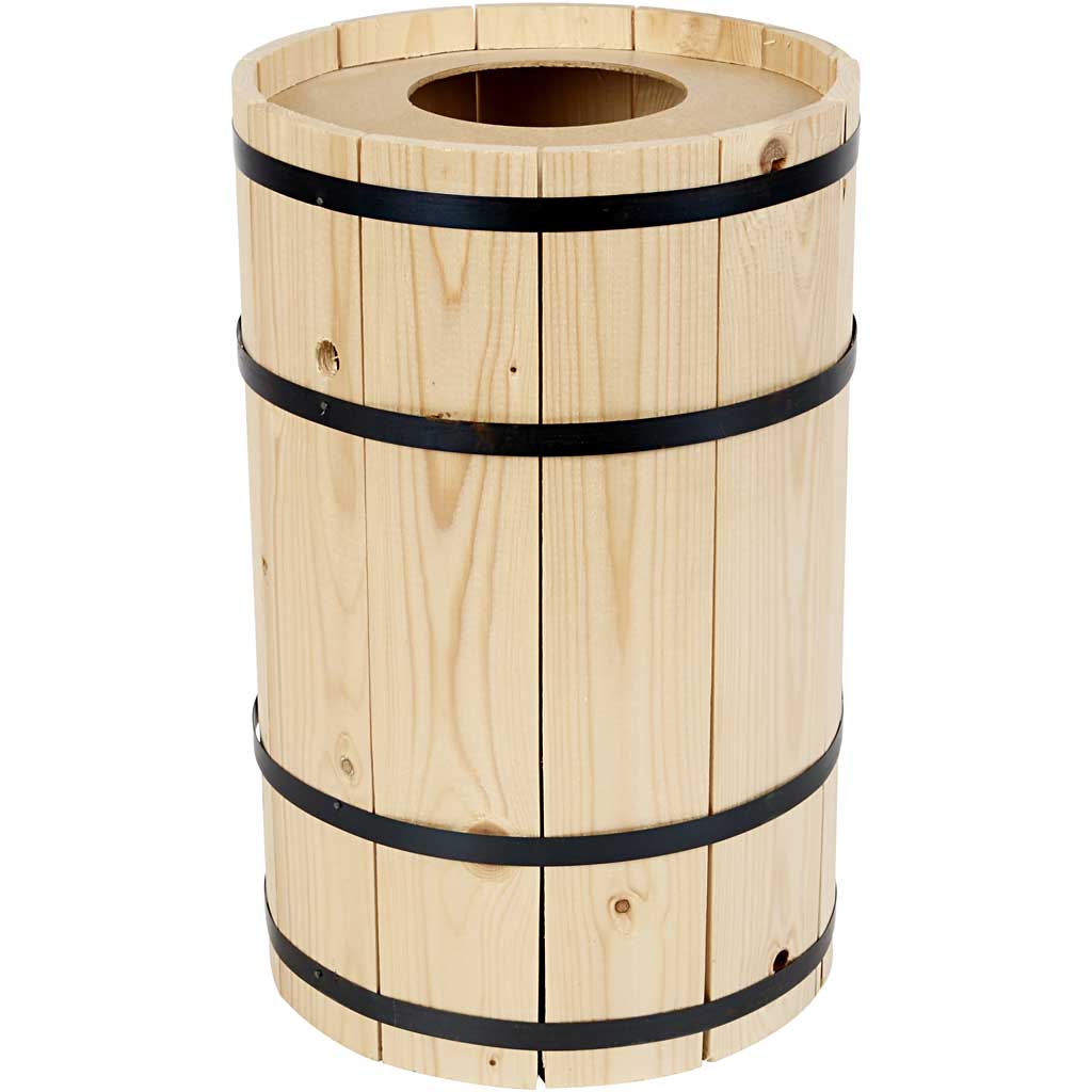 Carnival Barrel, pine, H: 38 cm, dia. 24 cm, small