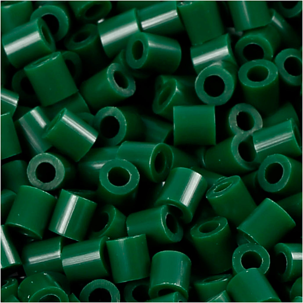 PhotoPearls, size 5x5 mm, hole size 2,5 mm, medium, dark green (9), 1100 pc