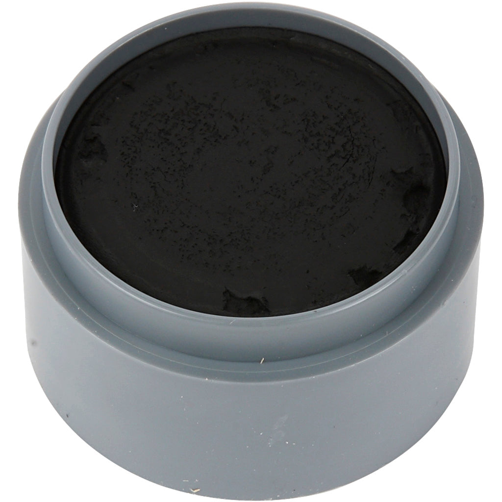 Water-based Face Paint, black, 15 ml/ 1 tub