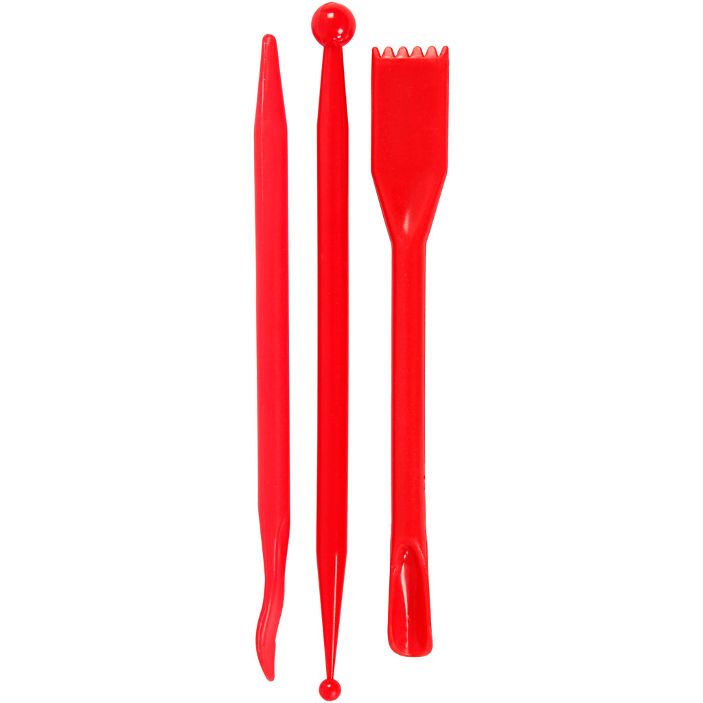 Modelling Sticks, L: 14,5 cm, red