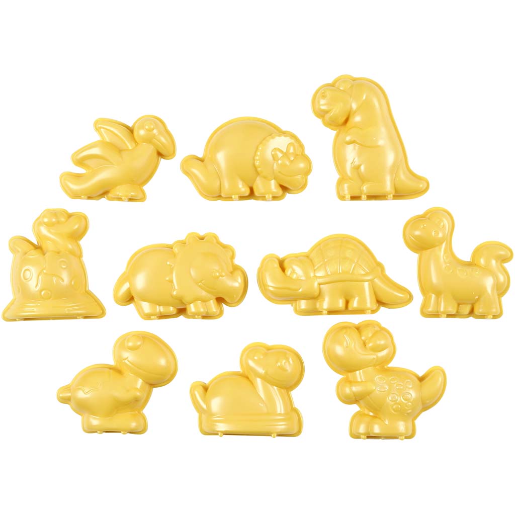 Casting Mould, jurassic valley, size 4,5-6 cm, 10 pc