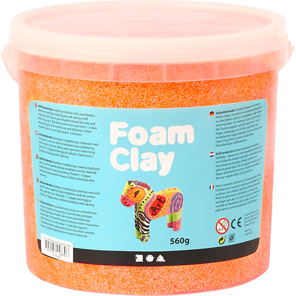 Foam Clay®, neon orange, 560 g/ 1 bucket