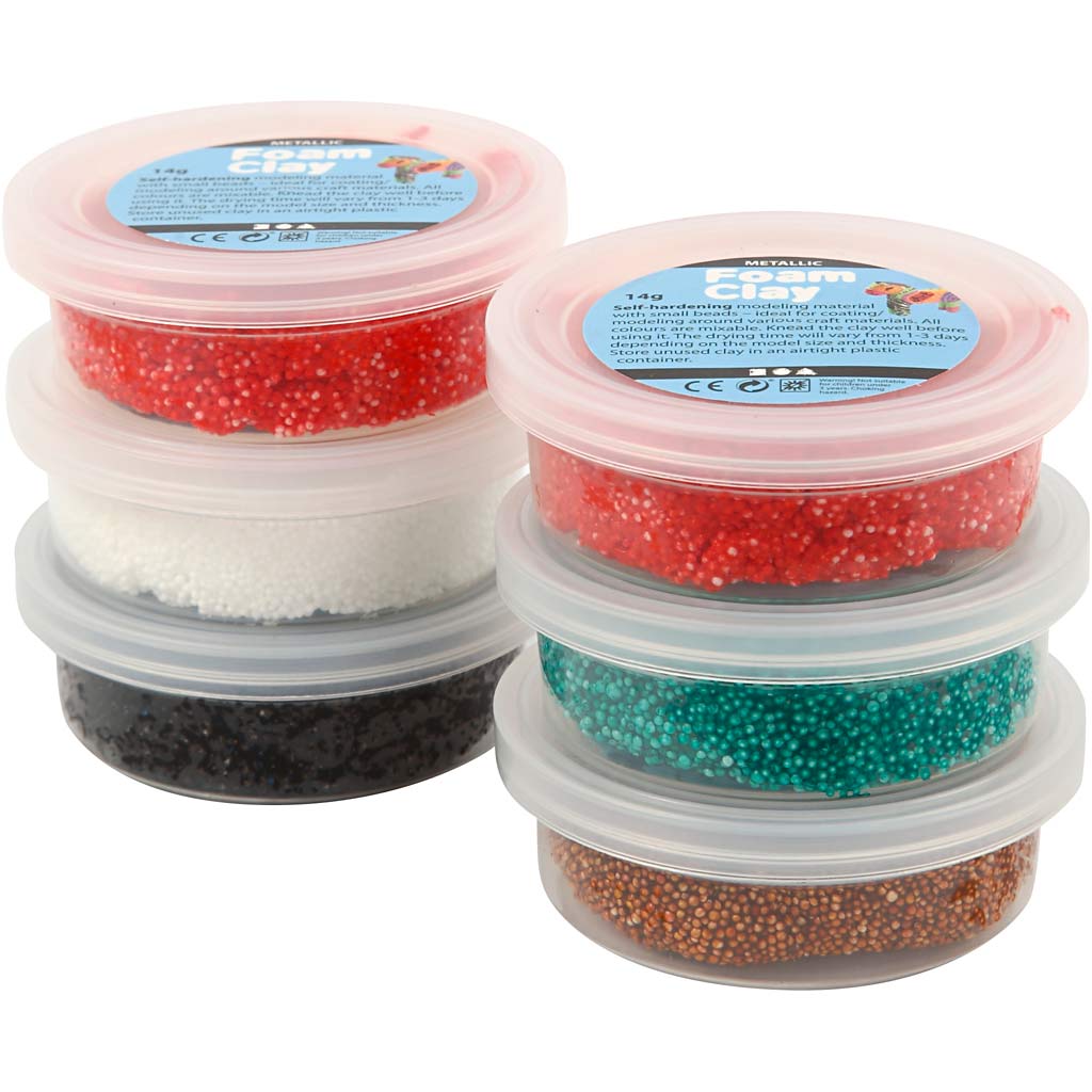Foam Clay®, christmas colours, 6x14 g