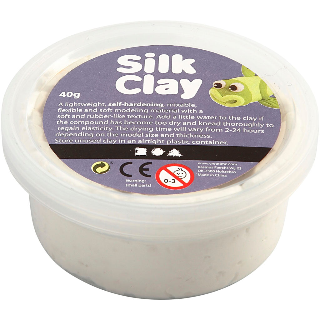 Silk Clay®, white, 40 g/ 1 tub
