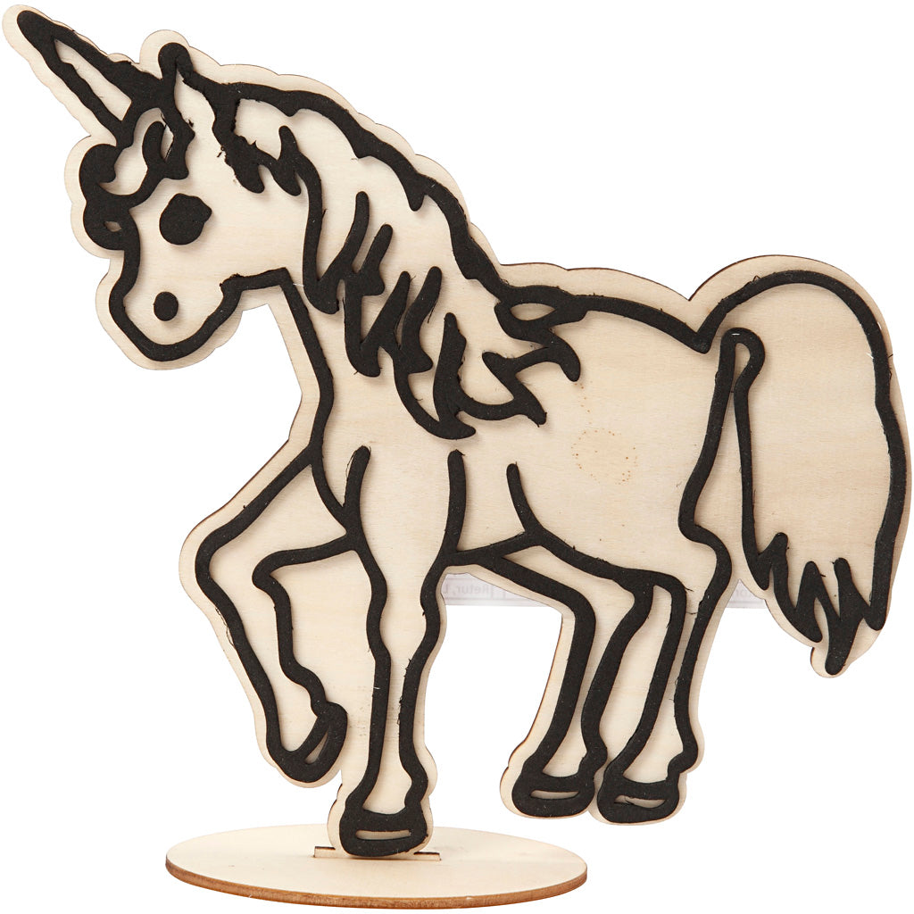 Decoration Figure, Unicorn, H: 19 cm