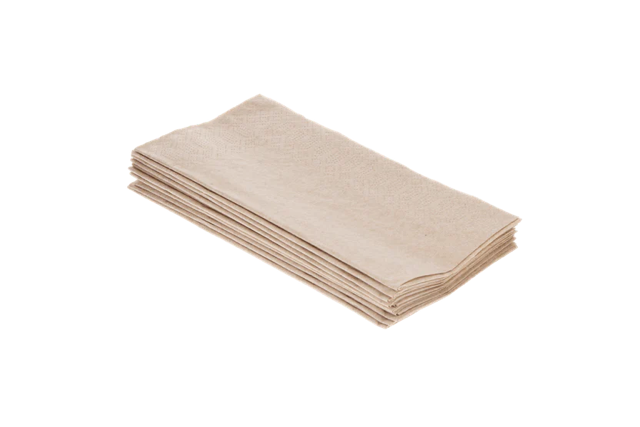 Napkin 2 ply Paper 1/8 Fold 40x40cm kraft (1.500 pcs)