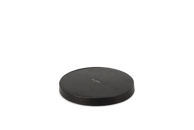 Lid Carton for ice cream & milkshake cup flat with cross Ø9 cm Black (1.000 pcs)