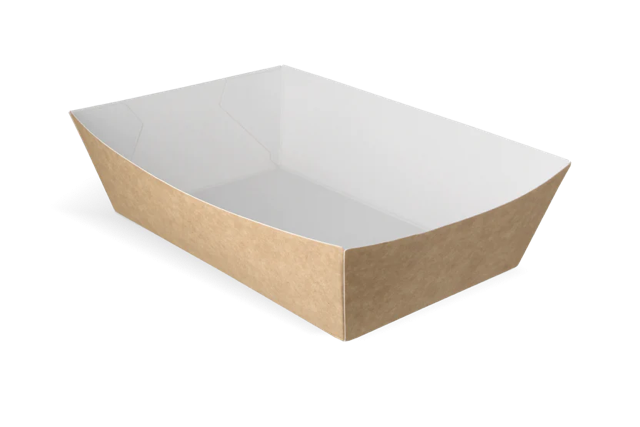 Fries trays A50 kraft/White (400 pcs)