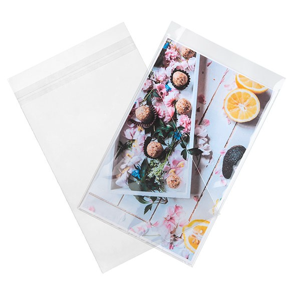 Plastic Bags 29.1x43.8cm Transparent Peel and Seal